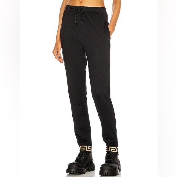 Versace black pants joggers S/1 - Picture 1 of 9